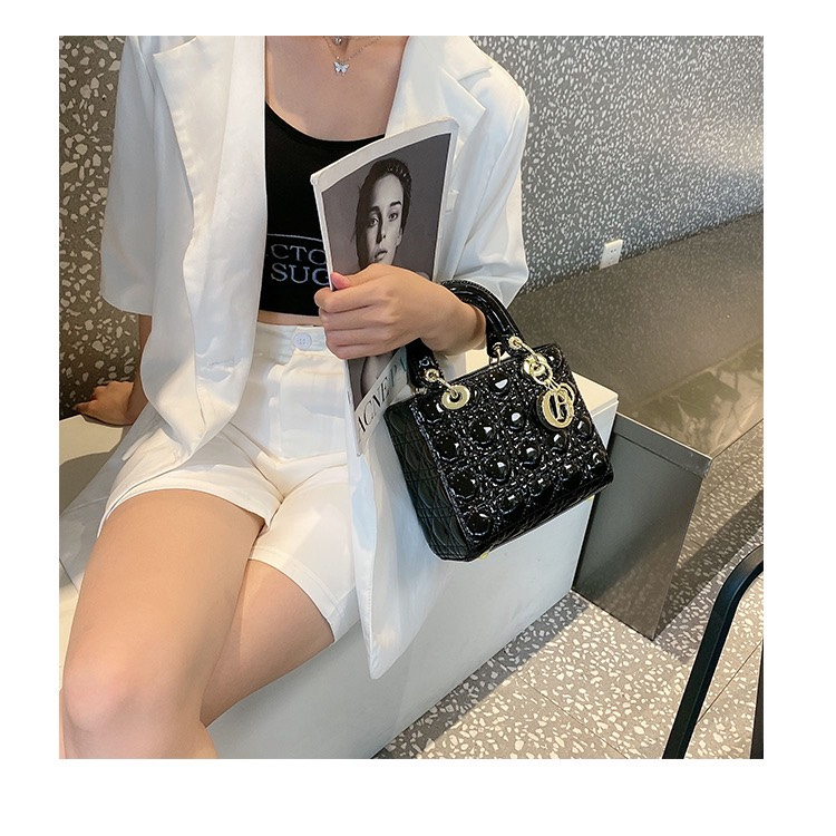 MIHOO Túi Đeo Chéo Quai Xách Tay Dáng Vuông Da Bóng Đẹp Thời Trang Hàn Quốc Cho Nữ DC83MH