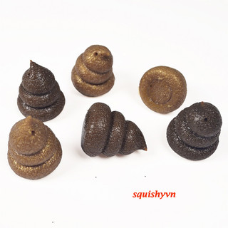 Móc khóa hình cục SHIT cục phân giả silicon cục cứt giả squishy đồ chơi
