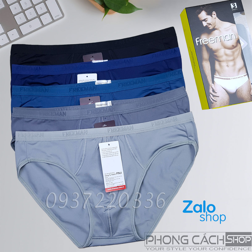 Quần lót nam Freeman 6062 (Big Size) Form lớn vải thun lạnh mặc mát và nhẹ