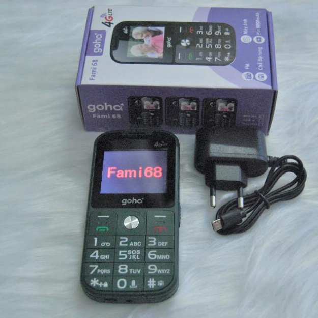 { BH 6 THÁNG } điện thoại cho người già Fami68 4G Mới Fullbox, Đọc Số, Loa To, Chữ To Pin Trâu. BH 1 đổi 1 trong 2 tháng | BigBuy360 - bigbuy360.vn