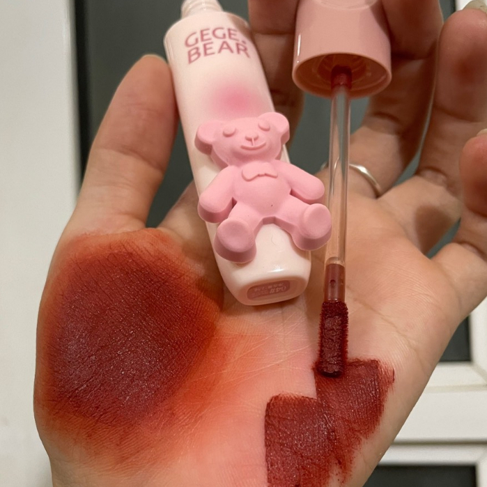 Son GEGE BEAR Tender Lip Glaze nhung lì mềm mịn môi cực sang chảnh