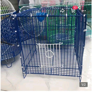 Lồng vuông nhựa nhỏ nuôi chim, sóc, chuột bạch size 25x25 cm