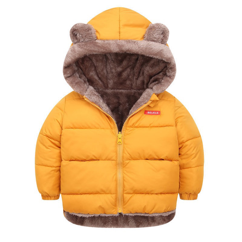 Áo phao lót lông cừu 2 mặt cho bé từ 6-32kg