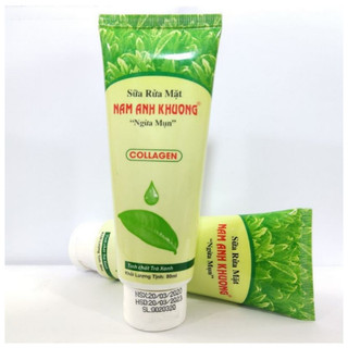 Sữa rữa mặt Collagen ngừa mụn trắng da Nam Anh Khương 80ml