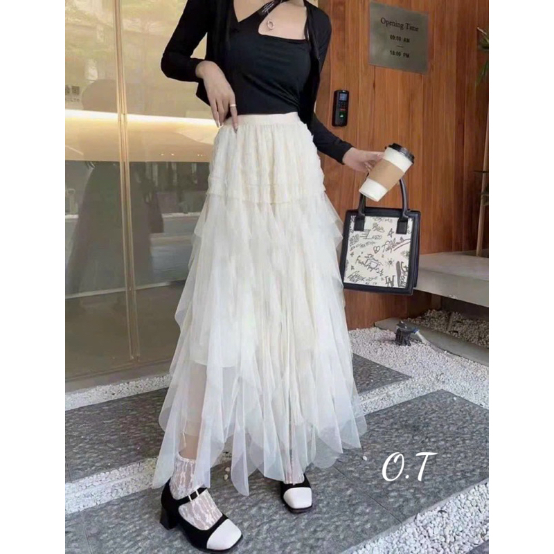 Chân váy dập li tua dua maxi siêu xinh hot hit