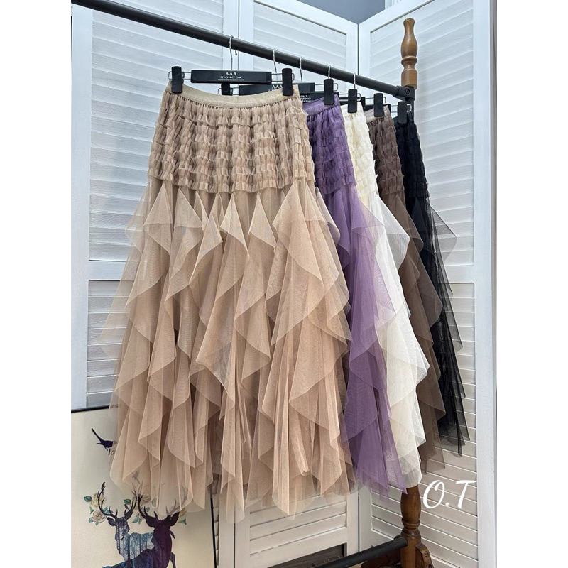 Chân váy dập li tua dua maxi siêu xinh hot hit