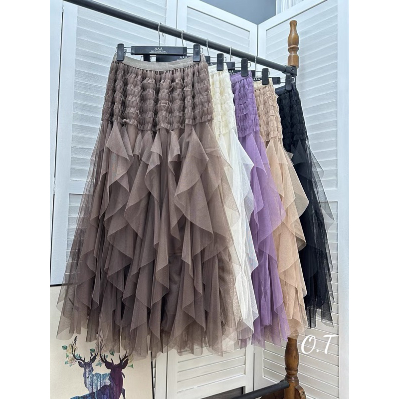 Chân váy dập li tua dua maxi siêu xinh hot hit