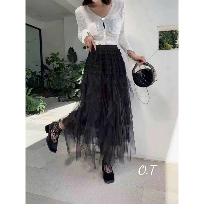 Chân váy dập li tua dua maxi siêu xinh hot hit