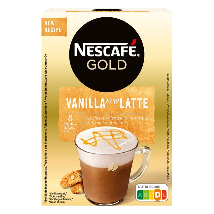 Nescafe Gold Vanilla Latte hộp 148g  - Date tháng 10