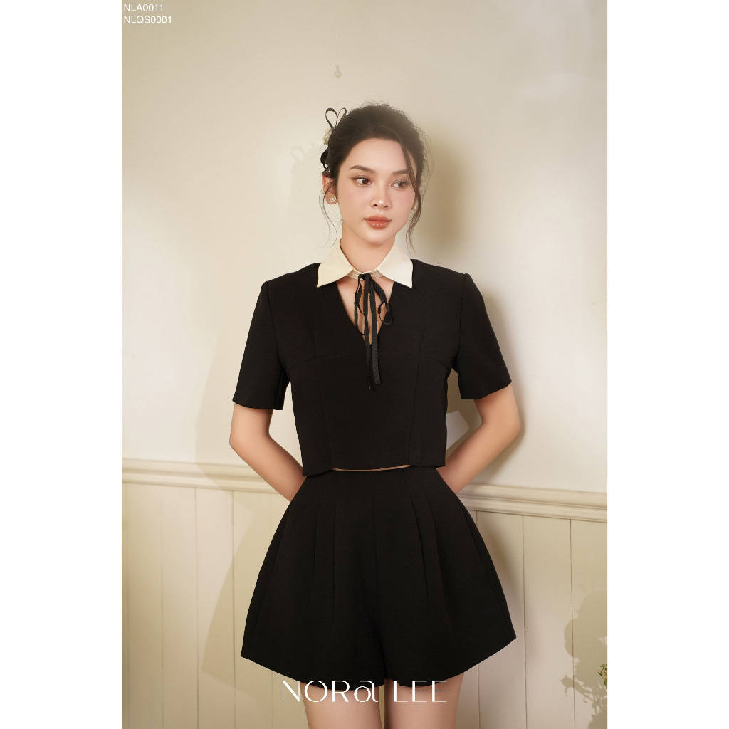 Set HEBE SET thiết kế áo đính nơ và quần short by The Camellia Studio