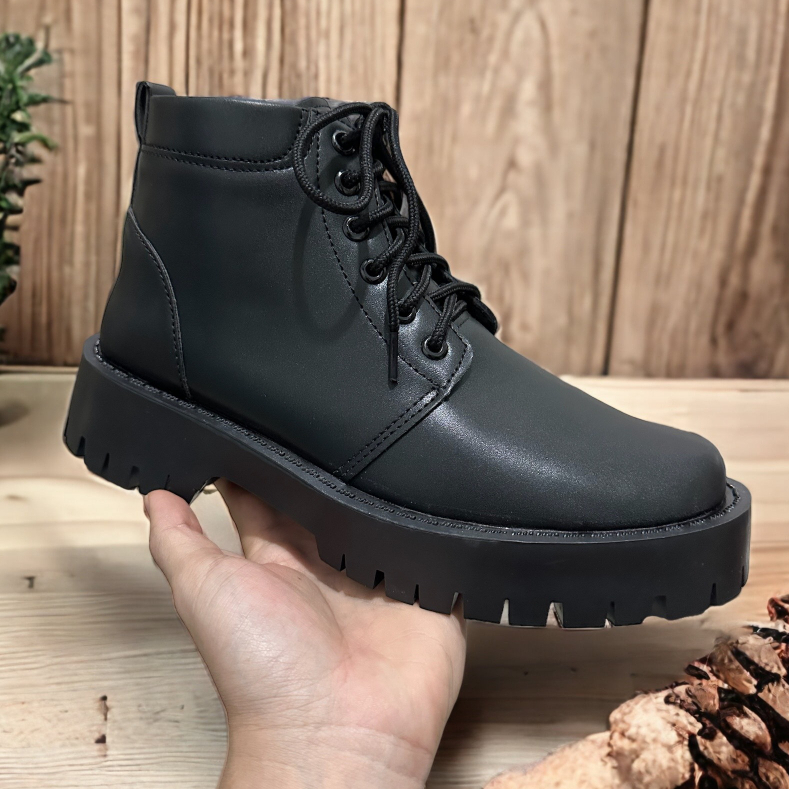 Giày đốc cao cổ nam, đế chunky 4-5cm da mềm 39-43