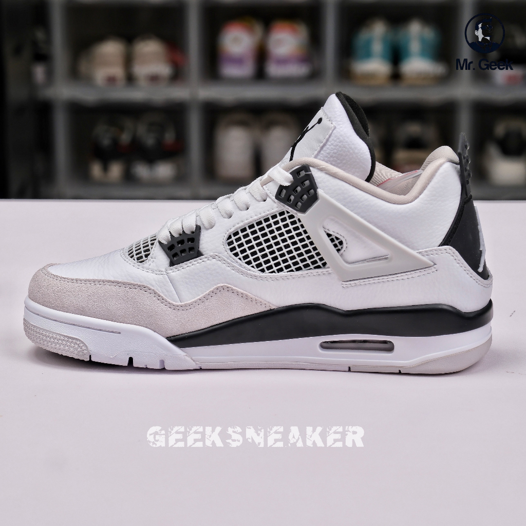 Giày Sneaker Jordan 4 Retro Military Black