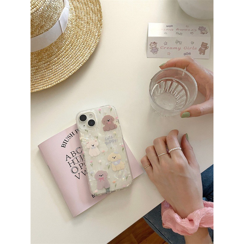 ỐP IPHONE FULL VIỀN HOẠ TIẾT PUPPY HOLOGRAM