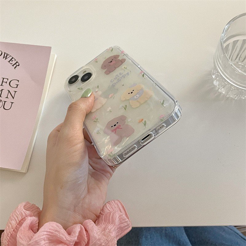 ỐP IPHONE FULL VIỀN HOẠ TIẾT PUPPY HOLOGRAM