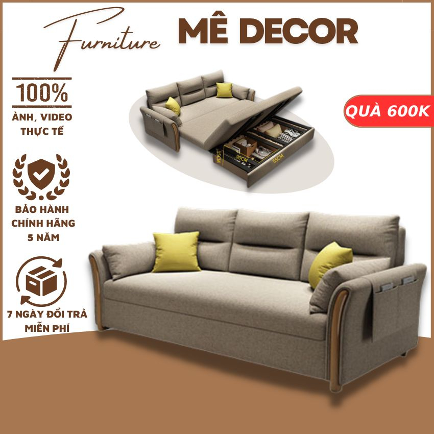 Ghế Sofa Thông Minh, Ghế Gấp Gọn Thông Minh Kéo Ra Thành Giường Đa Năng, Tặng Kèm Gối Ôm