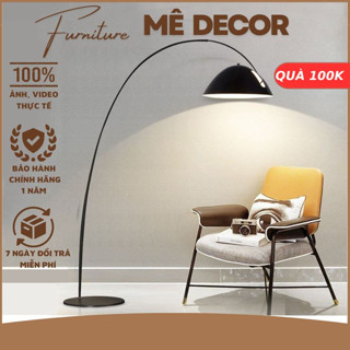 Đèn Cây Đứng Decor Phòng Khách, Đèn Đọc Sách, Điều Chỉnh Được Thân Và Chao Đèn, Tặng Bóng Led 100K
