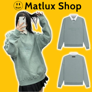 [BEST QUALITY] Áo polo dài tay Fear Of God FOG Essentials Waffle Knit Sycamore cao cấp, Áo sweater Essentials chất len