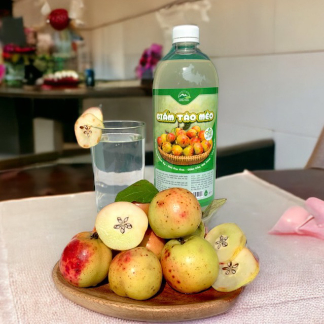 Dấm Táo Mèo Hiền Vinh 1l