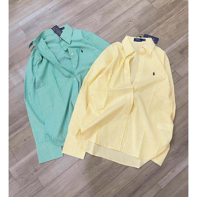 Sơmi thêu polo tay dài  -