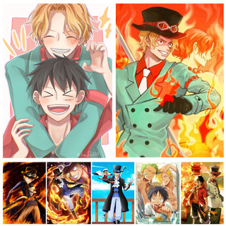 Poster phim hoạt hình one piece nhân vật sabo dán tường trang trí ms: 445