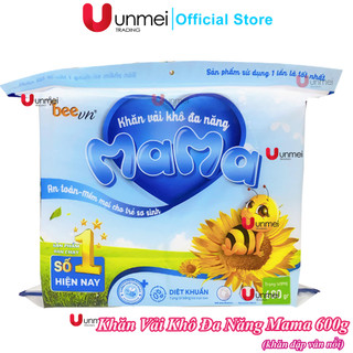Khăn vải khô đa năng Mama, giấy khô đa năng vệ sinh vân nổi cho bé - Unmei Trading