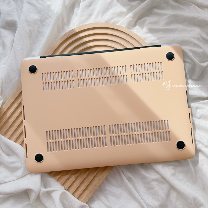 Ốp macbook trơn màu khoét táo, lì, mịn