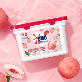 1 hộp viên giặt omo hương đào nội địa trung lưu hương lâu thơm mát