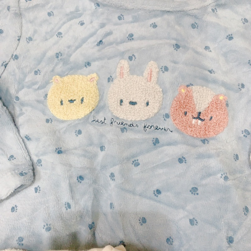 Body sleep liền tất nỉ nhung hiệu Kiabi, Tex cho bé size 3m