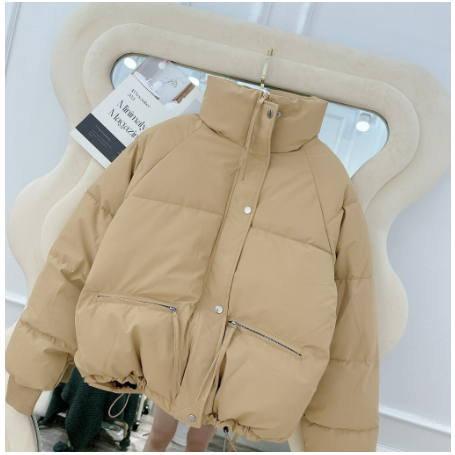 Áo khoác phao nữ dáng ngắn hàng Quảng Châu dáng crotop mẫu mới nhất mùa đông 2023