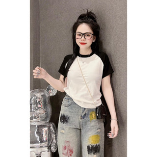 [ MÃ SALE LẺ MÀU VẢI ĐẸP - ĐƯỢC KIỂM HÀNG ] Áo thun nữ PHOM ÔM RAGLAN Trơn ( RAGLAN A.H )