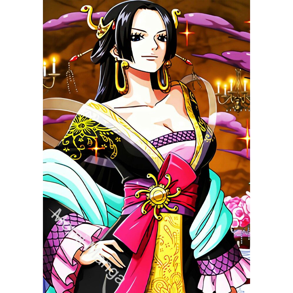 Poster Phim Hoạt Hình One Piece Nhân Vật TBoa Hancock Dán Tường Trang Trí MS: 450