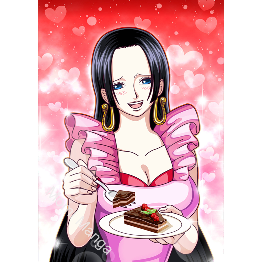 Poster Phim Hoạt Hình One Piece Nhân Vật TBoa Hancock Dán Tường Trang Trí MS: 450