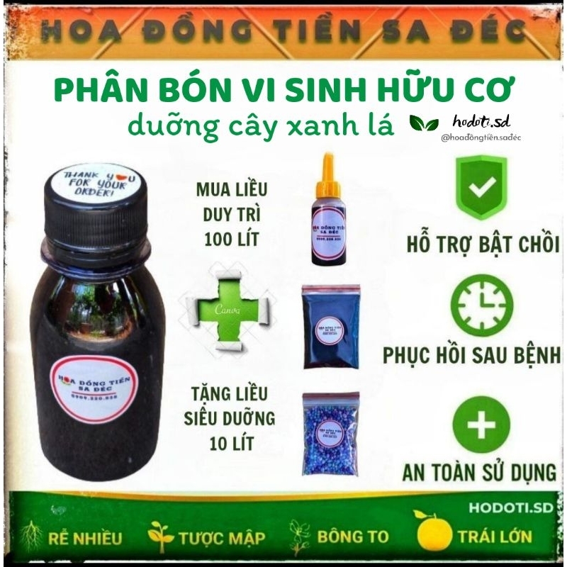 DINH DUỠNG CÂY TRỒNG ( duỡng cây xanh lá ) liều 100 LÍT