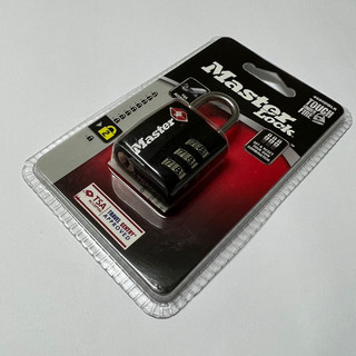 [Hỏa tốc HCM] Ổ khóa số TSA Master Lock 4680 (Đen, Nikel) - MSoft
