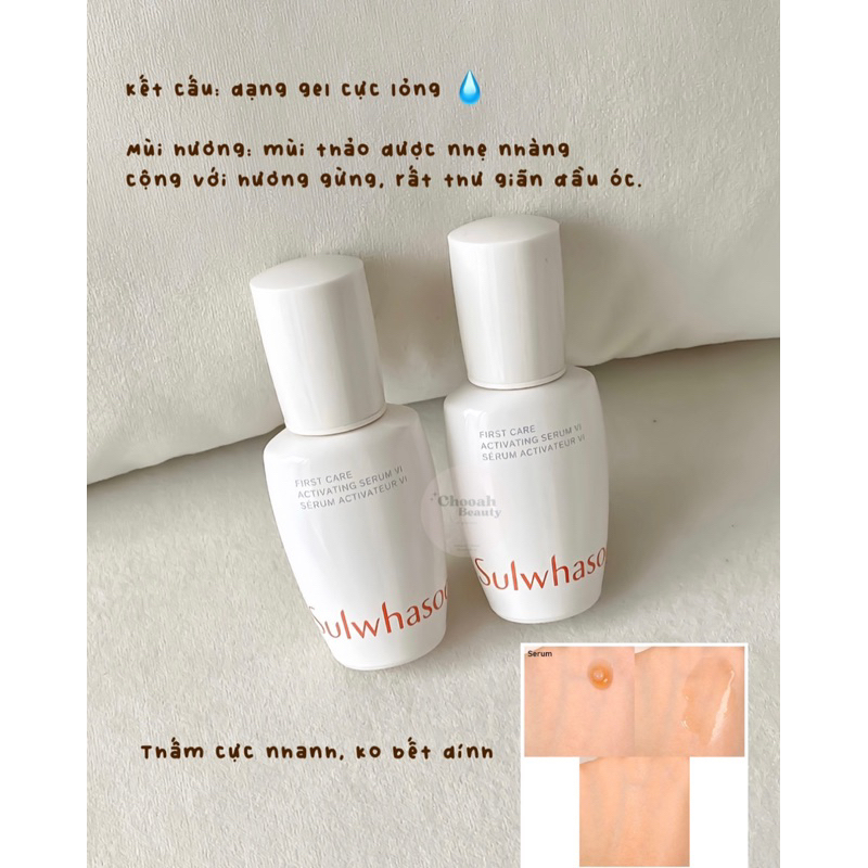 🌱✨ Tinh Chất Ngăn Ngừa Lão Hóa SULWHASOO First Care Activating Serum 15ml 💧✨