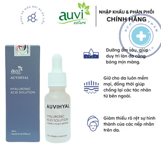 Tinh chất cấp ẩm chuyên sâu giúp da căng bóng, làm đầy nếp nhăn Auvihyal Hyaluronic Acid Solution 20ml
