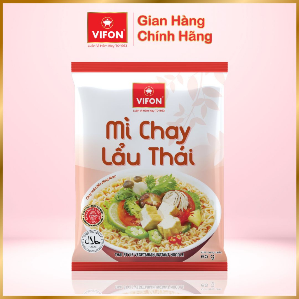 Thùng 30 gói Mì Chay Lẩu Thái VIFON 65g / Gói