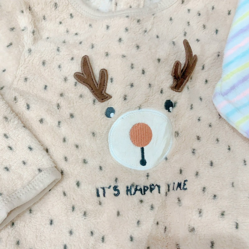 Body sleep liền tất nỉ nhung hiệu Kiabi, Tex cho bé trai bé gái size 6m