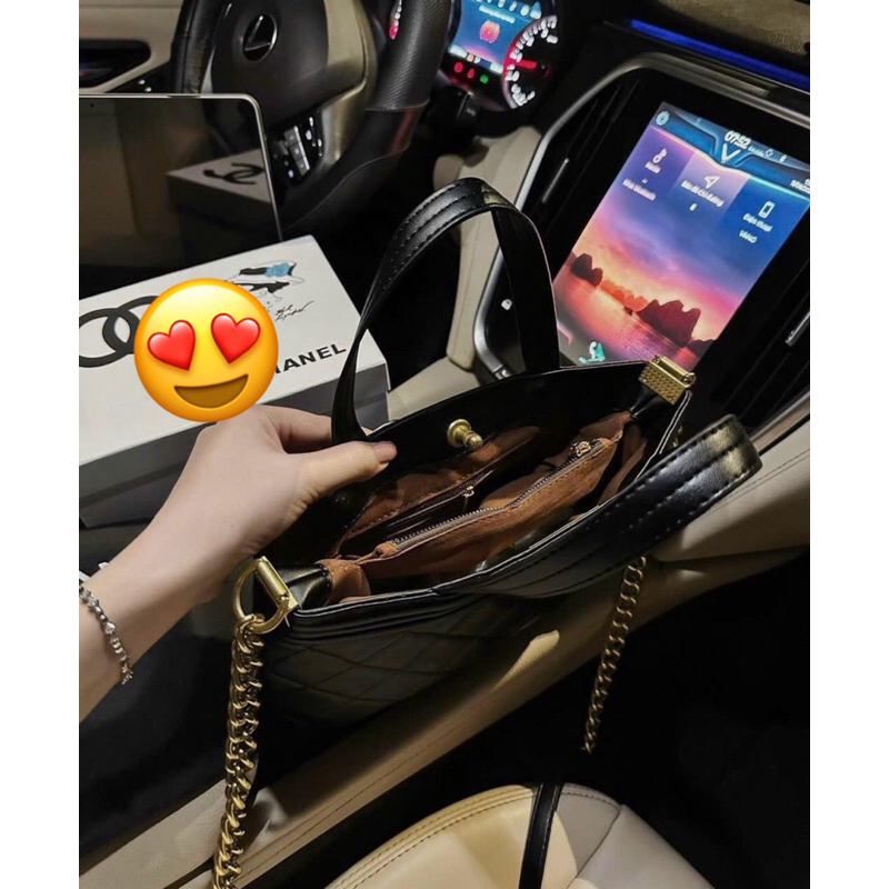 Túi xách Chaneo khóa boy thời trang nữ