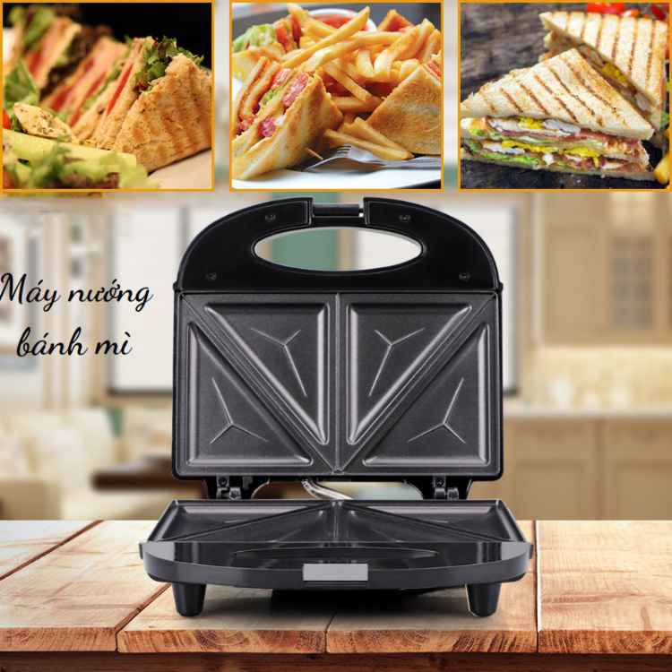 Máy nướng bánh mỳ sandwich SEKA SK-550, máy kẹp nướng bánh mỳ nóng nhanh chín đều, chống dính tốt Sunrise Digital