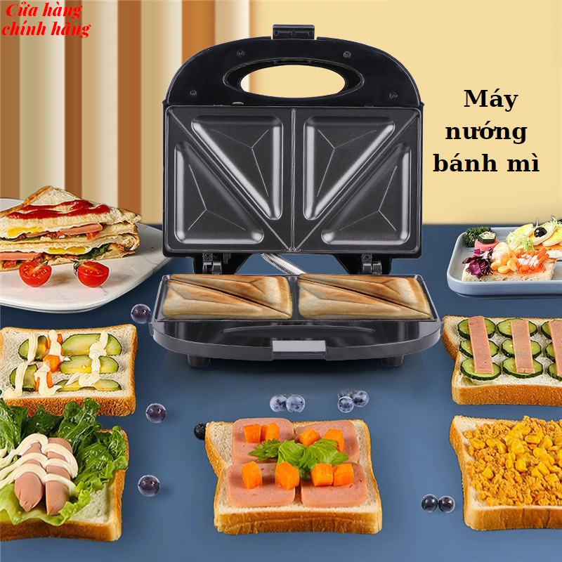 Máy nướng bánh mỳ sandwich SEKA SK-550, máy kẹp nướng bánh mỳ nóng nhanh chín đều, chống dính tốt Sunrise Digital