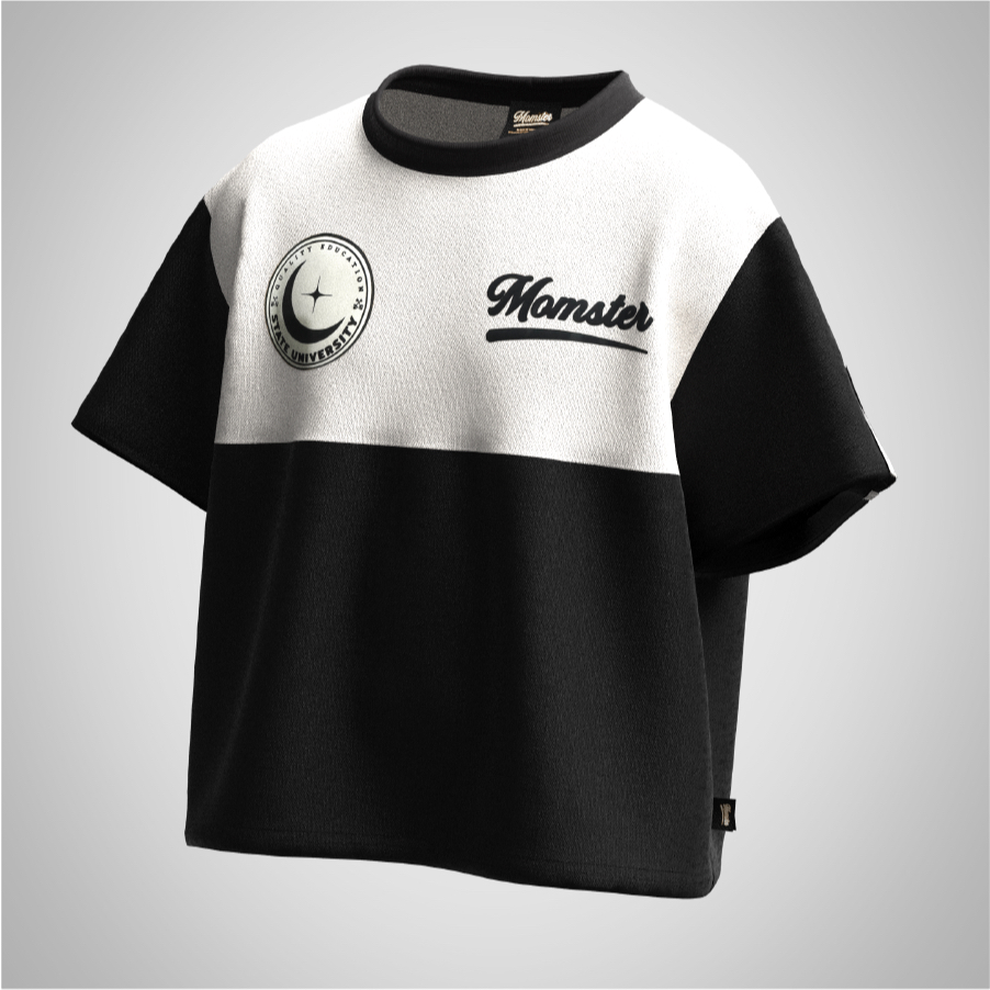 Áo Thun BOXY MOMSTER - UNI BLACK TEE