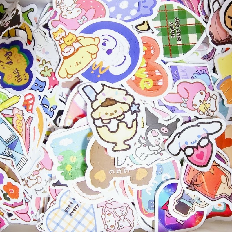 Set 20 hình dán sticker dễ thương cute trang trí