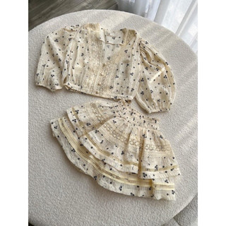 Set áo xô thêu nổi hoa