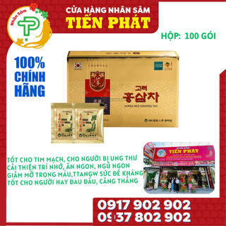 Trà hồng sâm Hàn Quốc Bulibang 3g x 100 gói – Bảo vệ tim mạch
