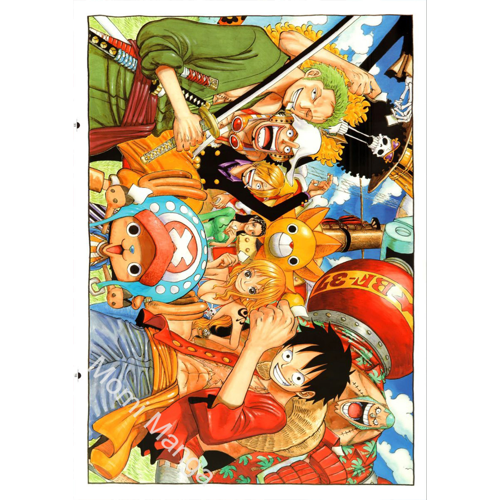 Poster Phim Hoạt Hình One Piece Nhân Vật Băng Mũ Rơm Dán Tường Trang Trí MS: 453
