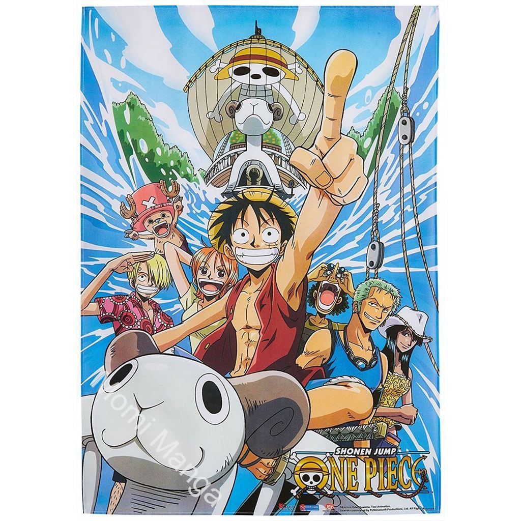 Poster Phim Hoạt Hình One Piece Nhân Vật Băng Mũ Rơm Dán Tường Trang Trí MS: 453