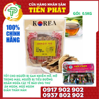 Nấm linh chi đỏ tự nhiên thái lát hàn quốc 0.5kg