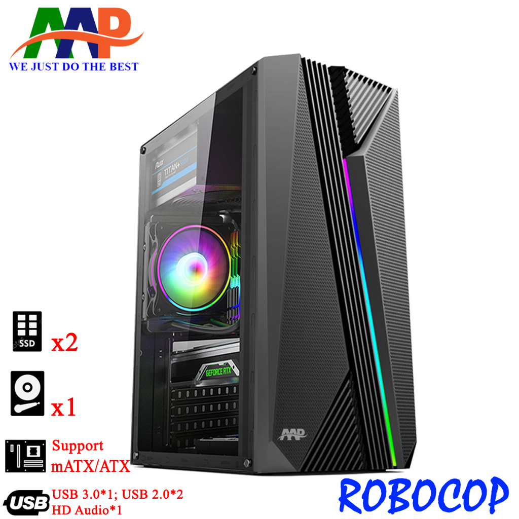 Case gaming AAP Robocop đen