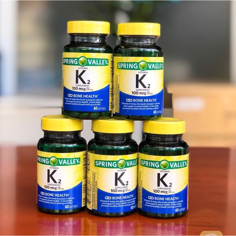 Date 9/2025 Vitamin K2 Spring valley 60 viên
